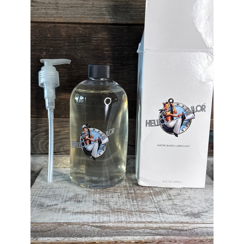 Hello Sailor Personal Water-Based Lubricant | 16 oz with Pump | MSRP $45
